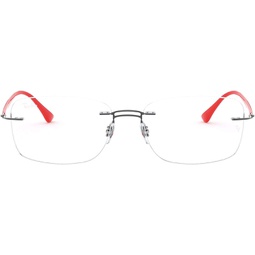 Ray-Ban RX8750 Titanium Rectangular Prescription Eyeglass Frames