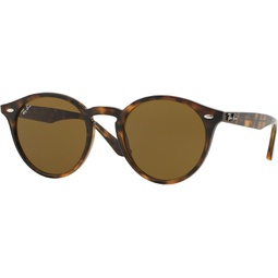 Ray-Ban RB2180 Round Sunglasses For Men For Women+ BUNDLE with Designer iWear Eyewear Care Kit