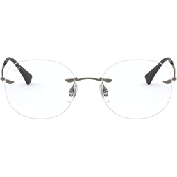 Ray-Ban RX8747 Titanium Oval Prescription Eyeglass Frames