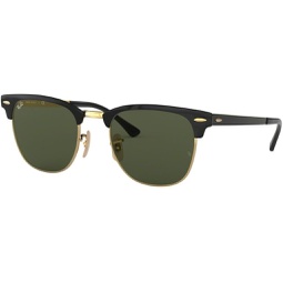 Ray-Ban RB3716 CLUBMASTER METAL Sunglasses For Men For Women + BUNDLE with Designer iWear Eyewear Care Kit