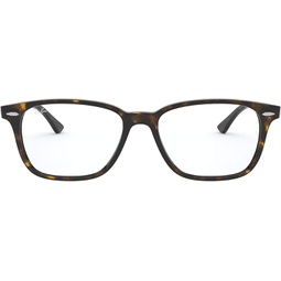 Ray-Ban Rx7119f Low Bridge Fit Rectangular Prescription Eyeglass Frames