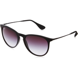 Ray-Ban rb4171 Womens Erika Round Sunglasses,Non-Polarized,Black Frame/Gray Gradient Lens,54 mm