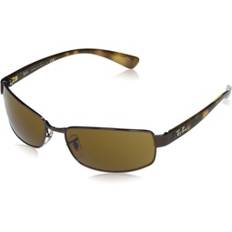 Ray-Ban RB3364 Metal Polarized Rectangular Sunglasses