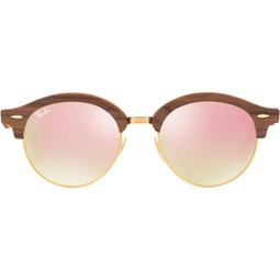 Ray-Ban Rb4246m Clubhouse Wood Round Sunglasses