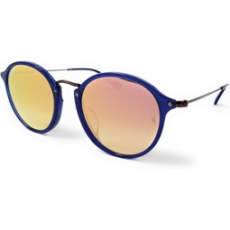Ray-Ban RB2447NF - 62547O Sunglasses, Blue Frame 52mm w/Copper Gradient Flash Flat Lens