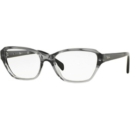 Ray-Ban RX5341-5571 Eyeglasses Gradient Striped Grey Frame 55mm w/Clear Demo Lens