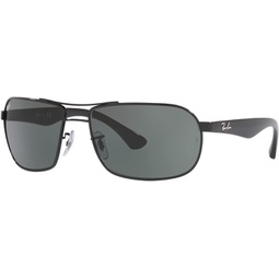 Ray-Ban Man Sunglasses Black Frame, Green Lenses, 62MM