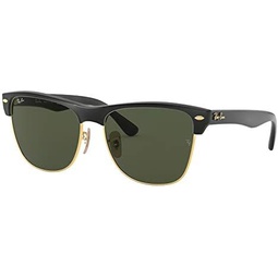 Ray-Ban RB4175 CLUBMASTER OVERSIZED Sunglasses For Men For Women+ BUNDLE with Designer iWear Eyewear Care Kit