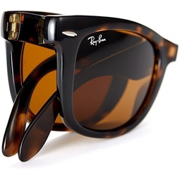 Ray-Ban Folding Wayfarer Sunglasses in Light Havana RB4105 710 50