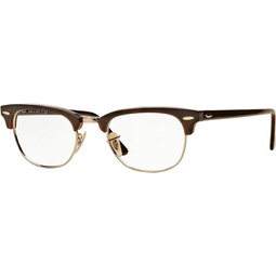 Ray-Ban 5154 Clubmaster Eyeglasses-2372 Red Havana-49mm