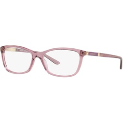Versace DAILY HERITAGE VE 3186 5279 Transparent Violet Plastic Butterfly Eyeglasses 54mm