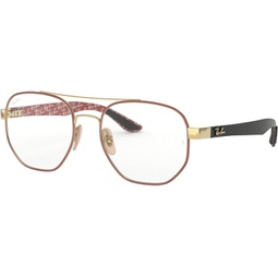 Ray-Ban Eyeglasses Optical RX 8418 3015 Gold On Top Matte Bordeaux
