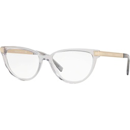 Versace VE3271 Eyeglass Frames 5305-54 - Transparent VE3271-5305-54