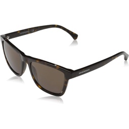Emporio Armani EA 4126-508973 Square Sunglasses Tortoise w/Brown Lens, 51mm