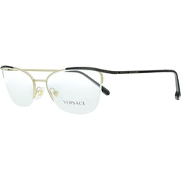 Versace VE1261B Eyeglass Frames 1457-54 - Black/Pale VE1261B-1457-54