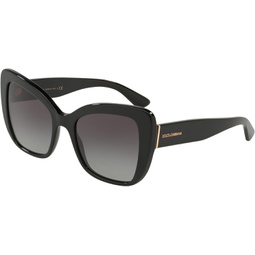 Dolce & Gabbana Womens Sunglasses, Black (Black), 54