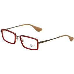 Ray-Ban RX6337-2856 Eyeglasses Red Rubber 53mm