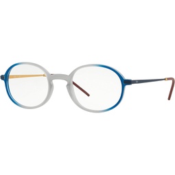 Ray-Ban RX7153-5821 EYEGLASSES RUBBER LIGHT GREY ON TOP BLUE 50MM