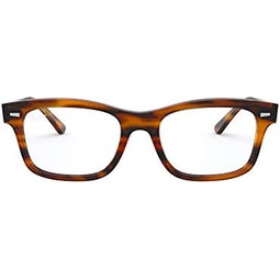 Ray-Ban Rx5383f Mr. Burbank Low Bridge Fit Rectangular Prescription Eyeglass Frames