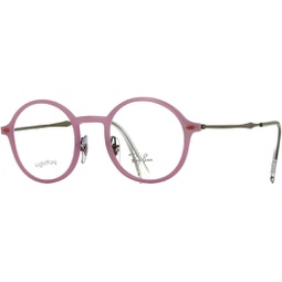 Ray-Ban RX7087-5639 Eyeglasses, Pink/Silver Frame 46mm w/Clear Demo Lens