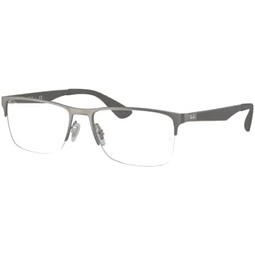 Ray-Ban RX6335 Rectangle Eyeglasses for Men for Women + BUNDLE With Designer iWear Eyewear Kit