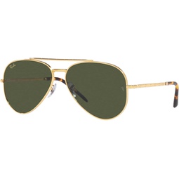 Ray-Ban RB3625 New Aviator Sunglasses + Vision Group Accessories Bundle