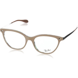 Ray-Ban RX5360 Eyeglass Frames 5717-52 - Top Beige On Havana Green RX5360-5717-52