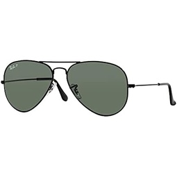 Ray-Ban RB3025 Metal Aviator Sunglasses + Vision Group Accessories Bundle
