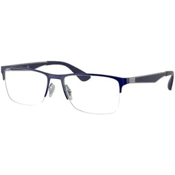Ray-Ban RX6335 Rectangle Eyeglasses for Men for Women + BUNDLE With Designer iWear Eyewear Kit