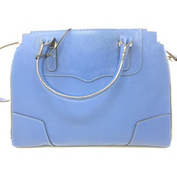 Rebecca Minkoff Amorous Satchel Blue Bag Tote Shoulder Hobo Handbag Leather