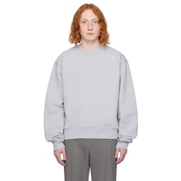 Grey Crewneck Sweatshirt 241775M204000