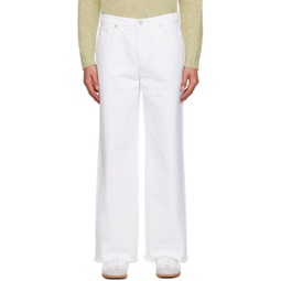 White Wide-Leg Jeans 232775M186007