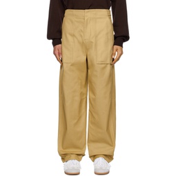 Beige Military Trousers 232775M191004
