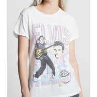 elvis at sun records tee in white