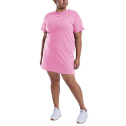 Plus Size Cotton Short-Sleeve T-Shirt Dress