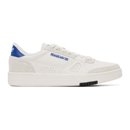 White & Blue LT Court Sneakers 232749F128065