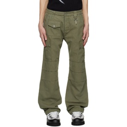 Green Garment-Dyed Cargo Pants 232115M188007