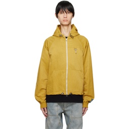 Yellow Hooded Jacket 232115M180013