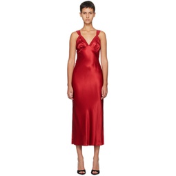 Red Neola Midi Dress 241892F054001
