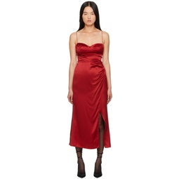 Red Marguerite Midi Dress 241892F054005