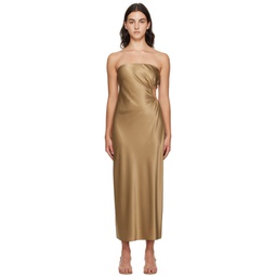 Gold Nevaeh Maxi Dress 232892F055006