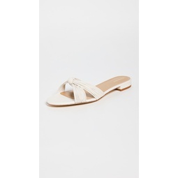 Peridot Mignon Knot Flat Sandals
