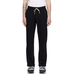 Black Relaxed Sweatpants 241027M190006