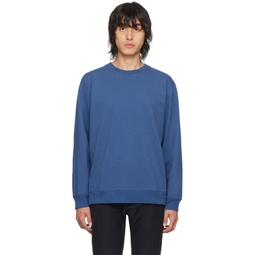 Blue Classic Sweatshirt 241027M204000