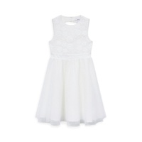 Little Girls & Girls Kit Embroidered Cut-Out Dress