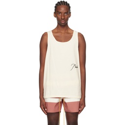Off-White Embroidered Tank Top 241923M214000