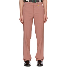 Pink Four-Pocket Trousers 231923M191025