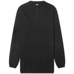 Rick Owens Oversize Pull Knit Top Black