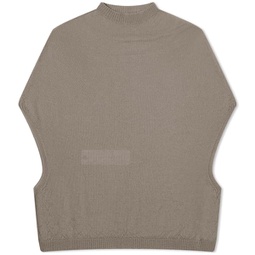 Rick Owens Cropped Crater Knit Top Dust