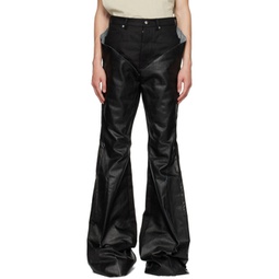 Black Slivered Jeans 231232M191049